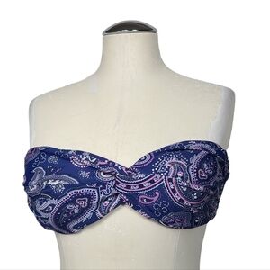 Converse Paisley Strapless Bikini Top S